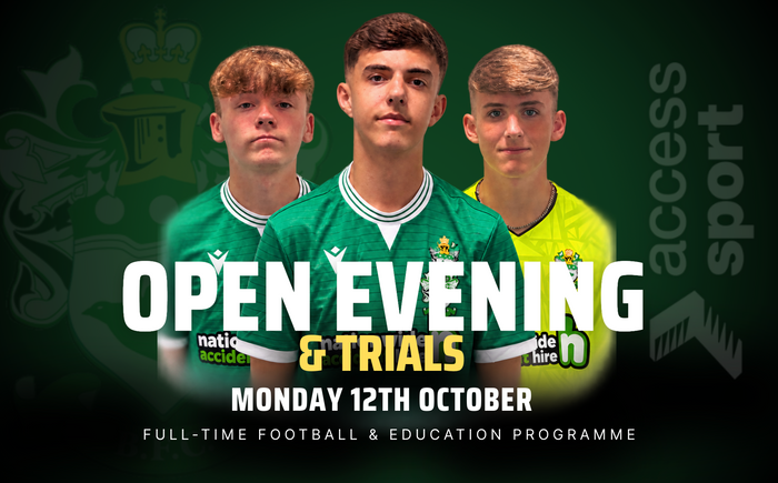Open Evening & Trials — Monday 12th October | Burscough FC Academy